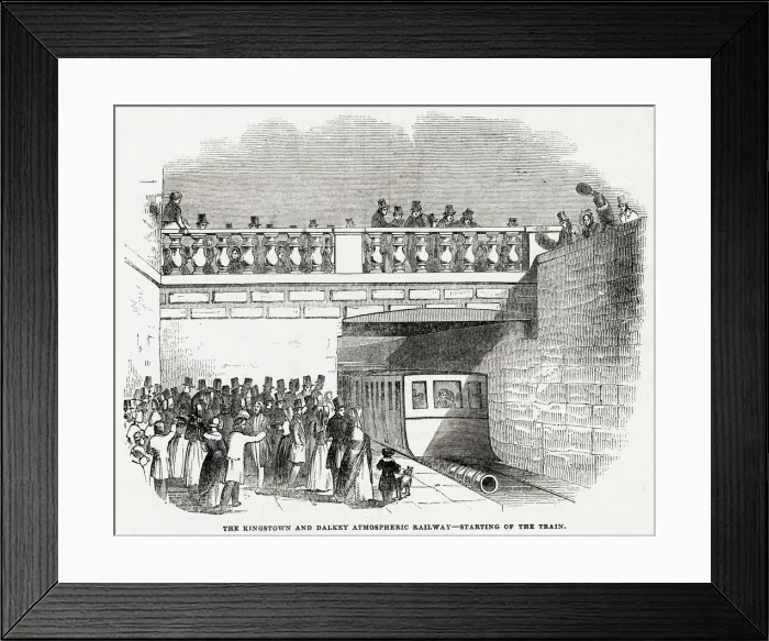 Framed Print : Dalkey Atmospheric Railway, opened in August 1843 till April 1854 Framed Print : Dalkey Atmospheric Railway, opened in August 1843 till April 1854