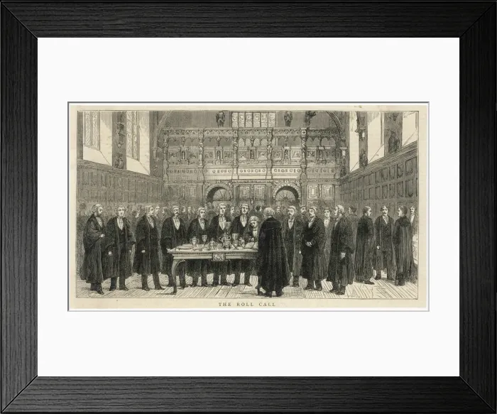 Framed Print : Barristers Called to Bar - Middle Temple Hall, London Framed Print : Barristers Called to Bar - Middle Temple Hall, London