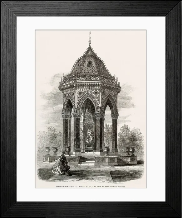 Framed Print : Victoria Park, Water Fountain Framed Print : Victoria Park, Water Fountain