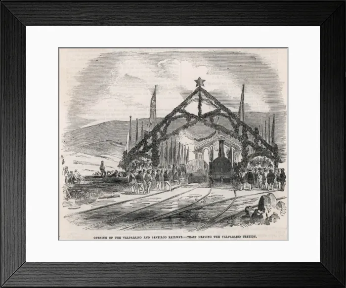 Framed Print : Rail  /  South America  /  Chile