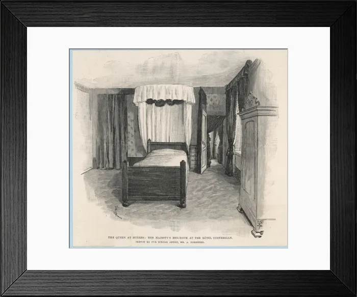Framed Print : VICTORIAS ROOM  /  HYERES