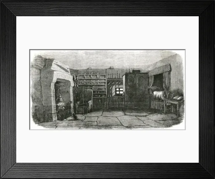 Framed Print : Burns Birthplace Room Framed Print : Burns Birthplace Room