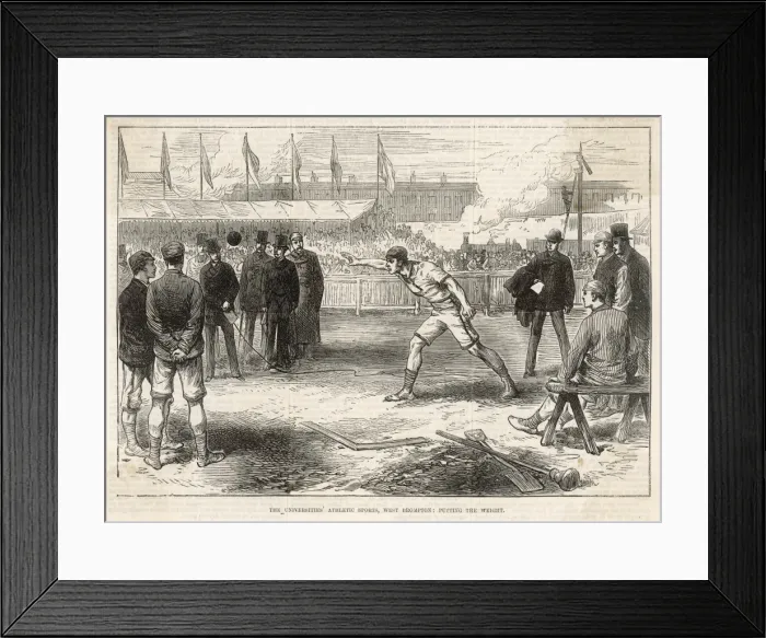 Framed Print : Putting the Shot, 1875 Framed Print : Putting the Shot, 1875