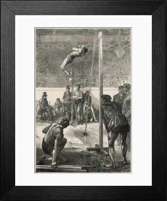 Framed Print : POLE VAULT, 1871 Framed Print : POLE VAULT, 1871