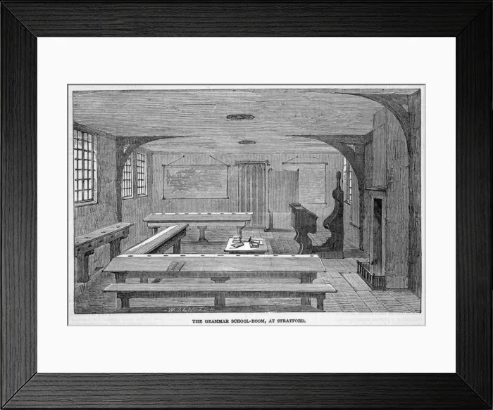 Framed Print : Shakespeare  /  Grammar Schl