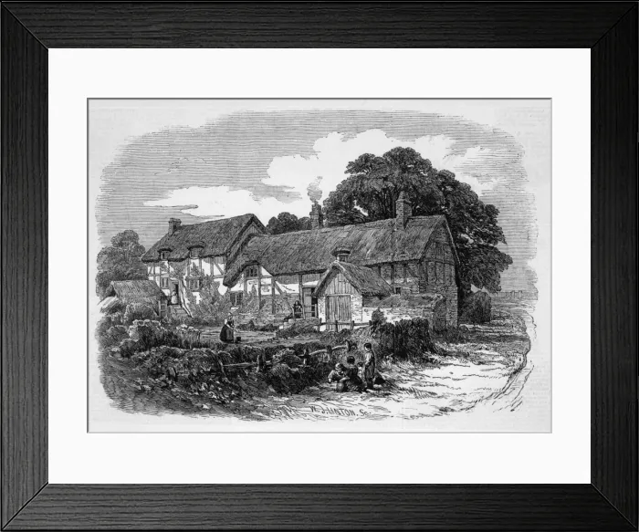 Framed Print : Shakespeare / Hathaway Cot Framed Print : Shakespeare / Hathaway Cot