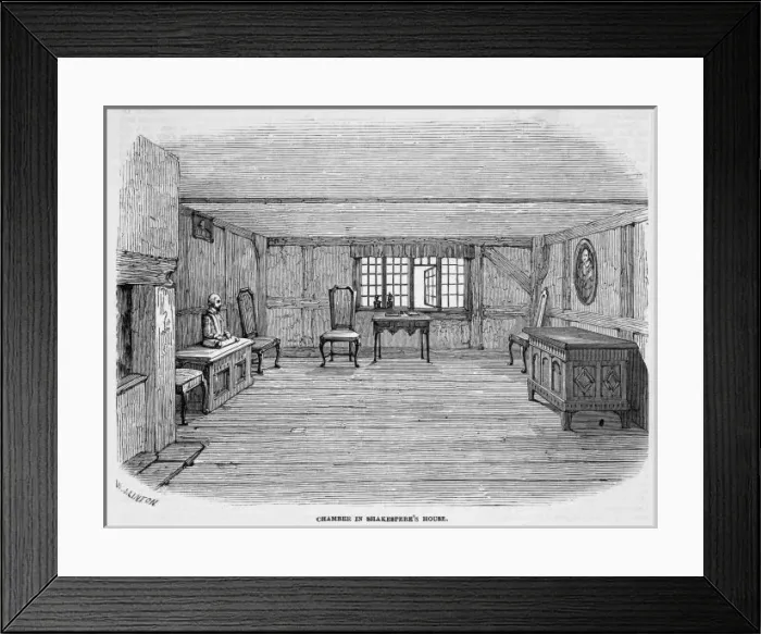Framed Print : Shakespeare / Home Room Framed Print : Shakespeare / Home Room