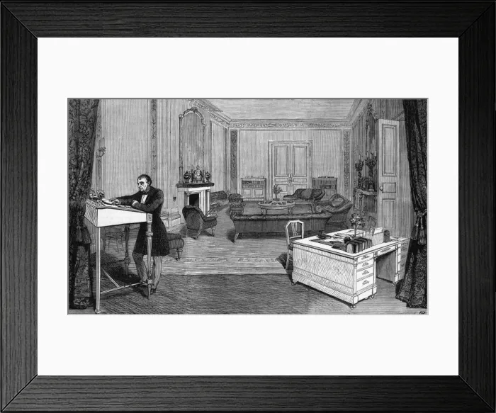 Framed Print : Disraeli  /  Curzon Street