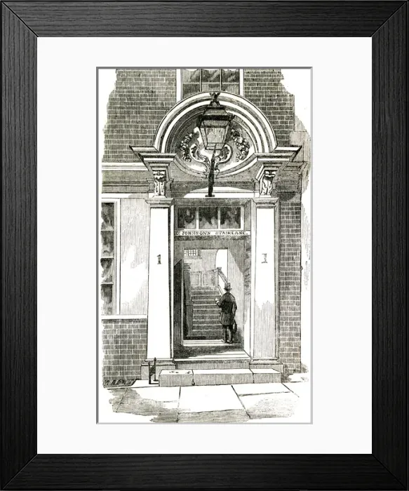 Framed Print : Samuel Johnson / Temple Framed Print : Samuel Johnson / Temple