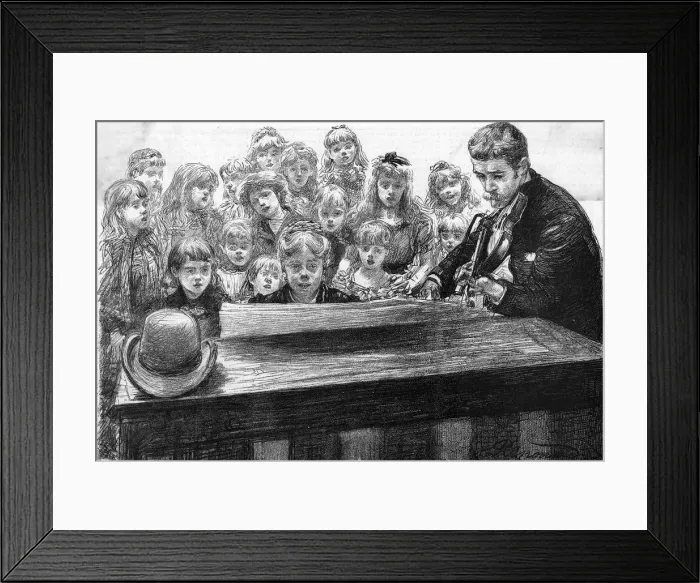 Framed Print : PANTOMIME CHILDREN SING