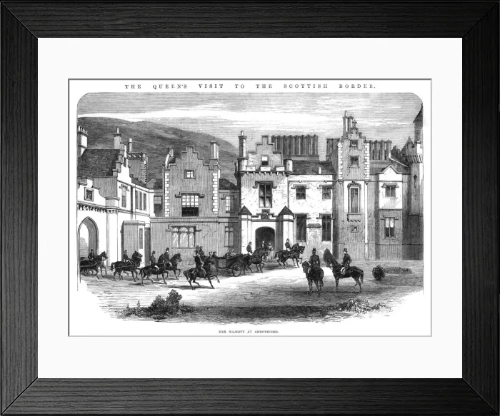 Framed Print : Sir Walter Scott - Abbotsford - Queen Framed Print : Sir Walter Scott - Abbotsford - Queen