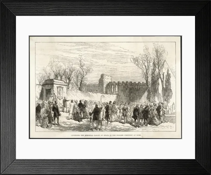 Framed Print : Keats / Grave / Memorial Framed Print : Keats / Grave / Memorial