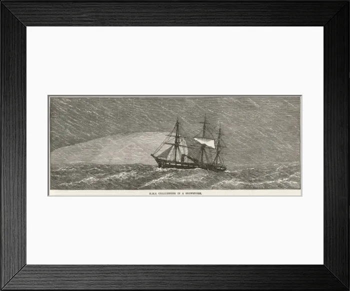 Framed Print : Challenger in Snowstorm