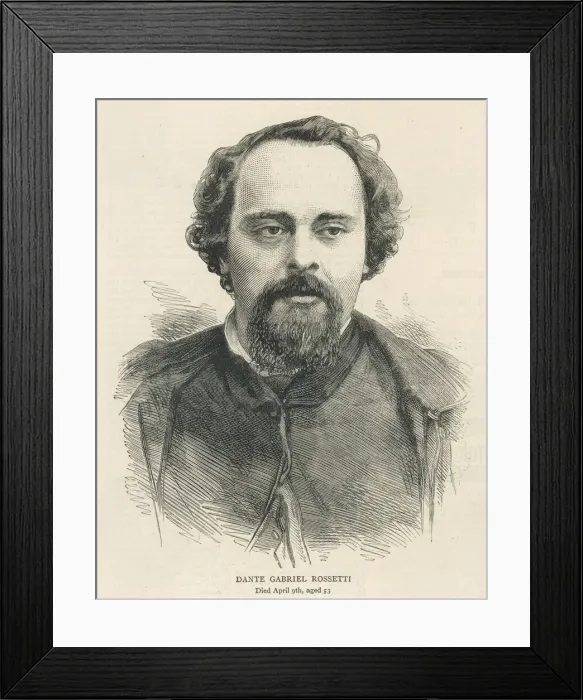 Framed Print : Rossetti  /  Graphic