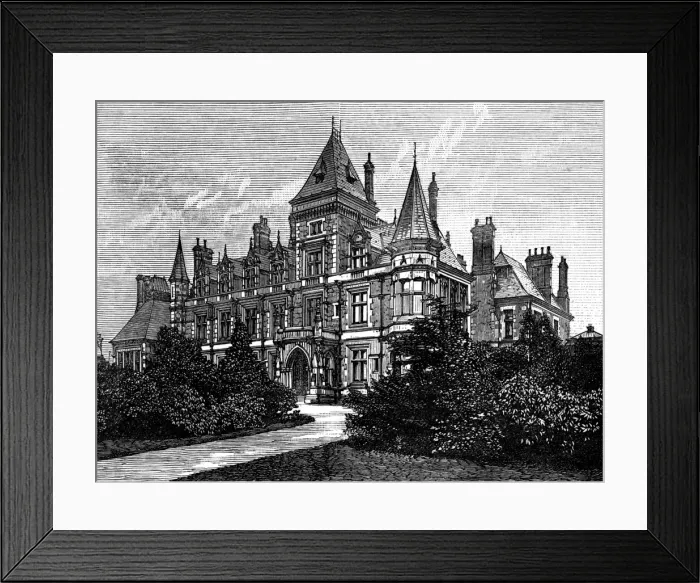 Framed Print : Grandiose Suburban House Framed Print : Grandiose Suburban House