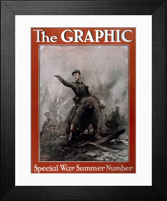 Framed Print : Wwi / 1915 / Graphic / Heroic Framed Print : Wwi / 1915 / Graphic / Heroic