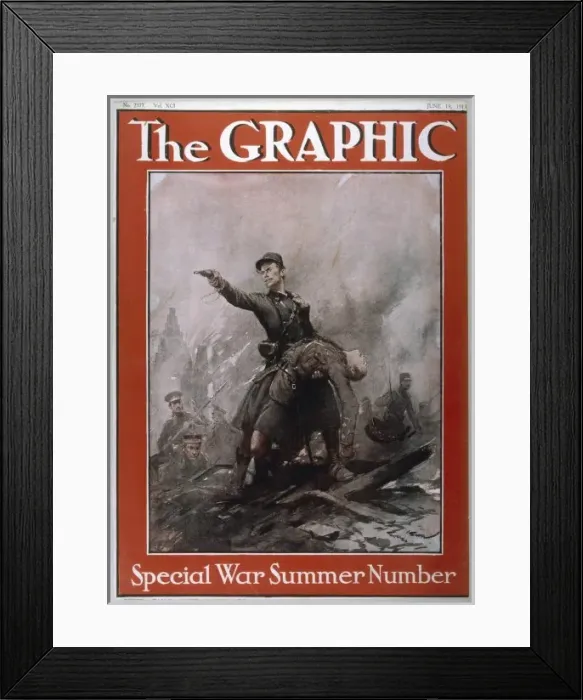 Framed Print : Wwi / 1915 / Graphic / Heroic Framed Print : Wwi / 1915 / Graphic / Heroic