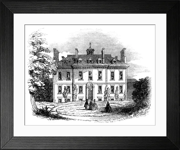 Framed Print : Isaac Watts - Abney house