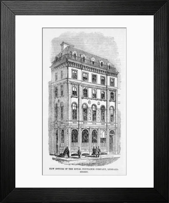 Framed Print : Insurance  /  Royal  /  Iln  /  1859