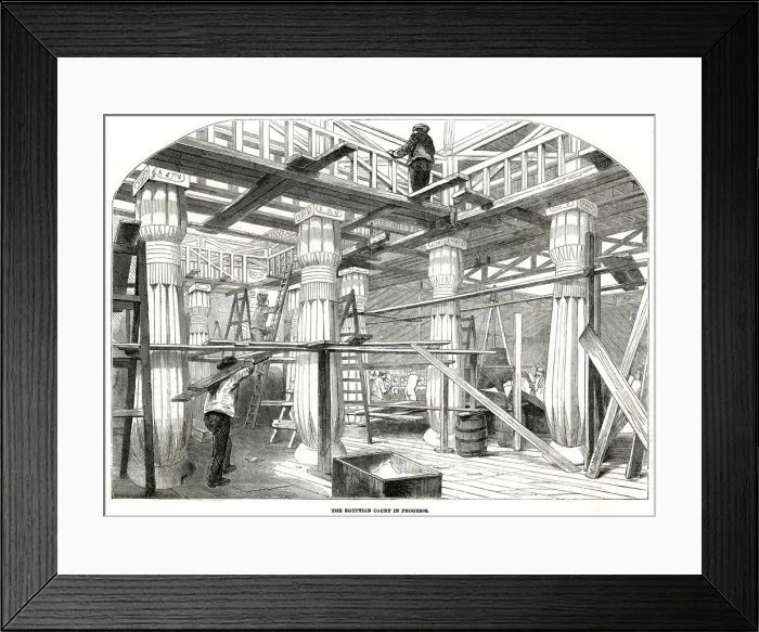 Framed Print : Egyptian court in Crystal Palace Framed Print : Egyptian court in Crystal Palace
