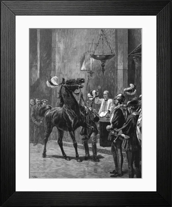Framed Print : Blessing Horses, Siena Framed Print : Blessing Horses, Siena