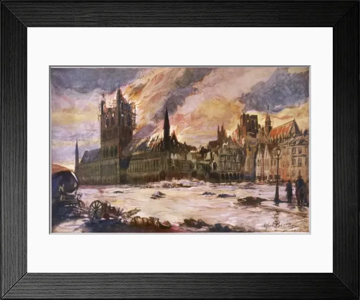 Framed Print : Wwi  /  1915  /  Ypres  /  Bastien