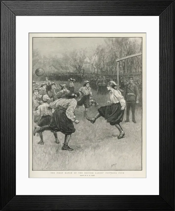 Framed Print : Ladies Football Club Framed Print : Ladies Football Club