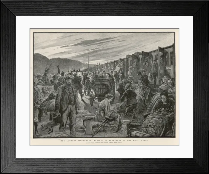 Framed Print : Arriving at Lourdes Framed Print : Arriving at Lourdes