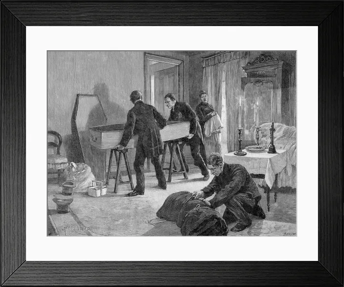 Framed Print : UNDERTAKER'S MEN