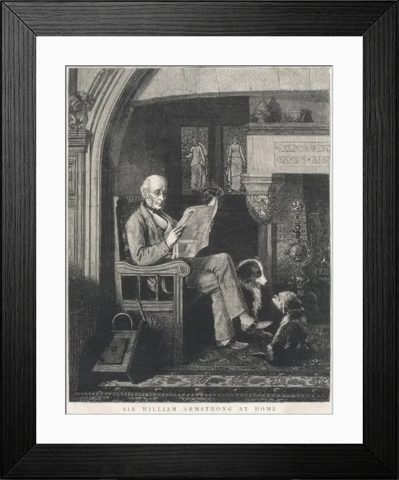 Framed Print : Wm Armstrong  /  Fireplace