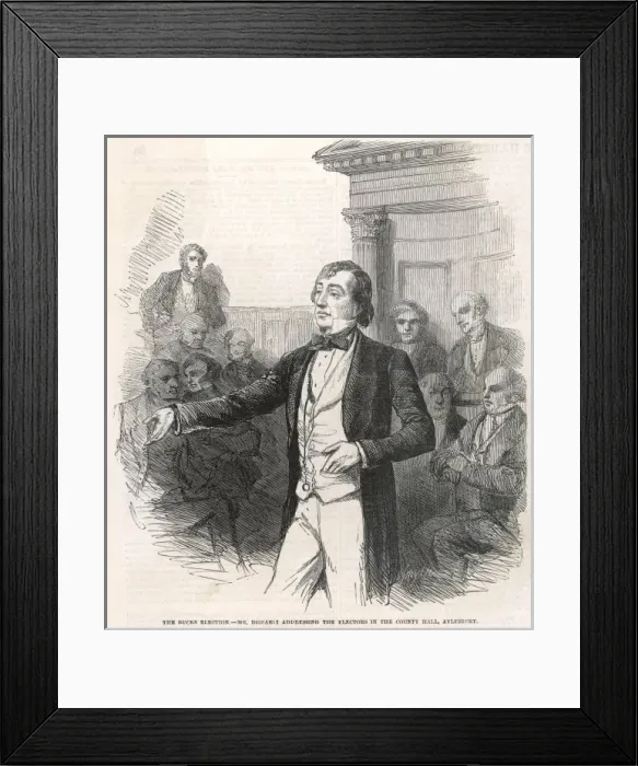 Framed Print : Benjamin Disraeli / 1852 Framed Print : Benjamin Disraeli / 1852
