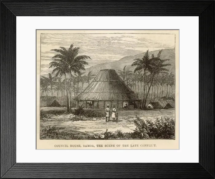 Framed Print : Samoa / Council House Framed Print : Samoa / Council House