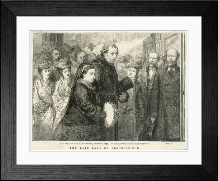 Framed Print : Disraeli / Victoria Visit Framed Print : Disraeli / Victoria Visit