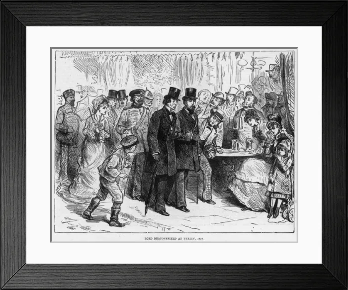 Framed Print : Disraeli / Berlin / 1878 Framed Print : Disraeli / Berlin / 1878