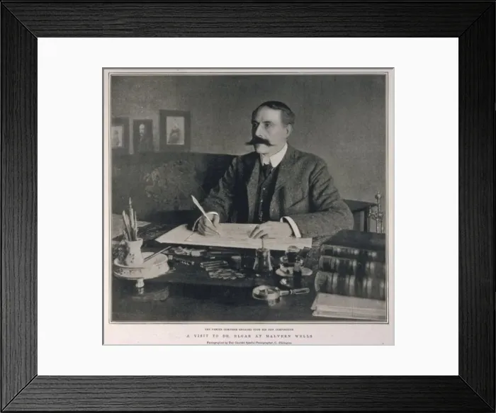 Framed Print : Elgar / Graphic 1904 / Desk Framed Print : Elgar / Graphic 1904 / Desk