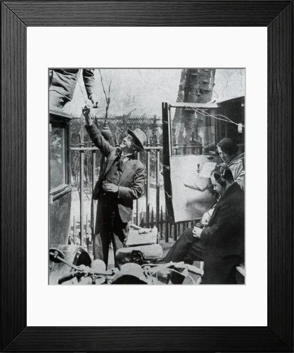 Framed Print : Strike  /  Wireless Bulletin