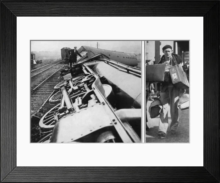 Framed Print : Strike  /  Train Derailed