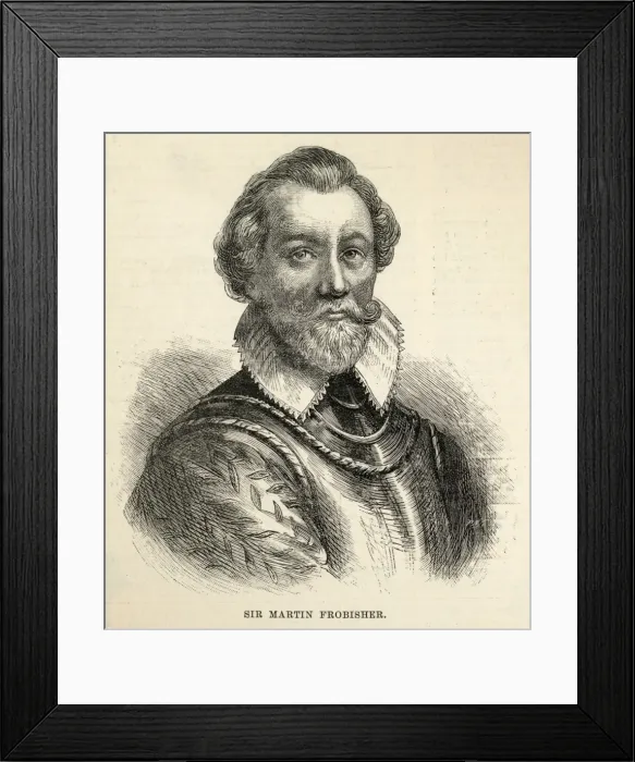 Framed Print : Sir M Frobisher / Anon Framed Print : Sir M Frobisher / Anon