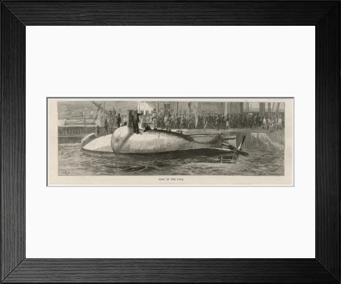 Framed Print : Nordenfelts Submarine