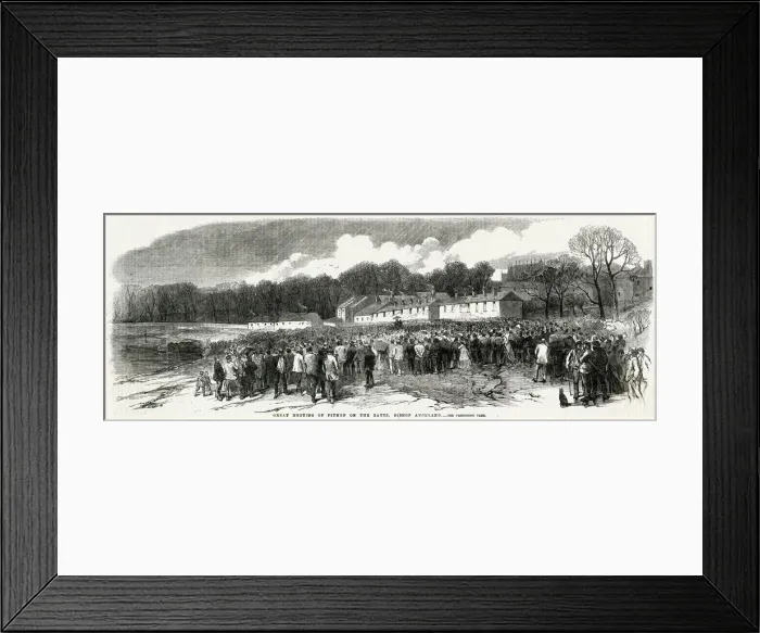 Framed Print : Strike of colliers in Durham 1863
