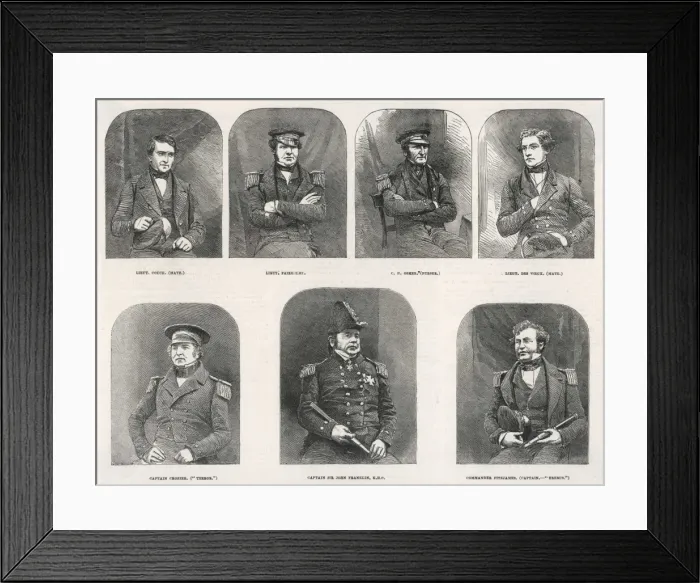 Framed Print : Franklin & his Crew