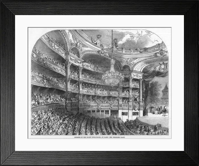 Framed Print : PARIS / L OPERA / 1854 / ILN Framed Print : PARIS / L OPERA / 1854 / ILN