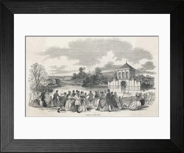 Framed Print : Birkenhead Park Opened Framed Print : Birkenhead Park Opened