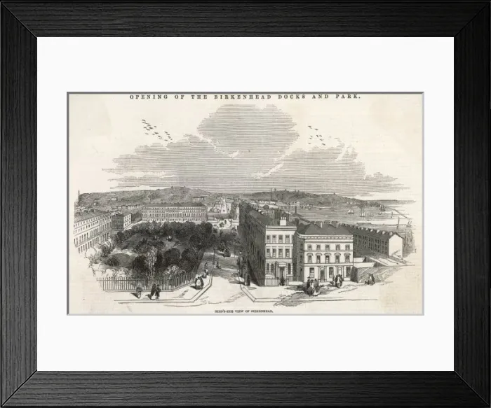 Framed Print : Birkenhead Park Opened Framed Print : Birkenhead Park Opened