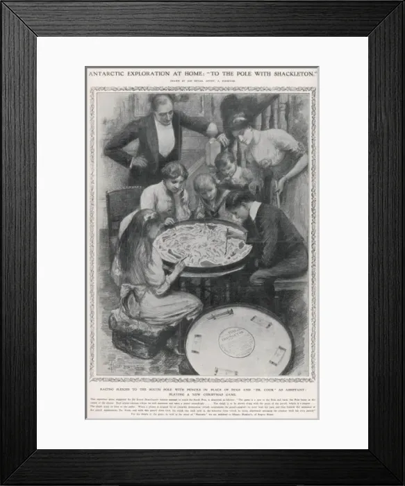 Framed Print : Shackleton / Board Game Framed Print : Shackleton / Board Game