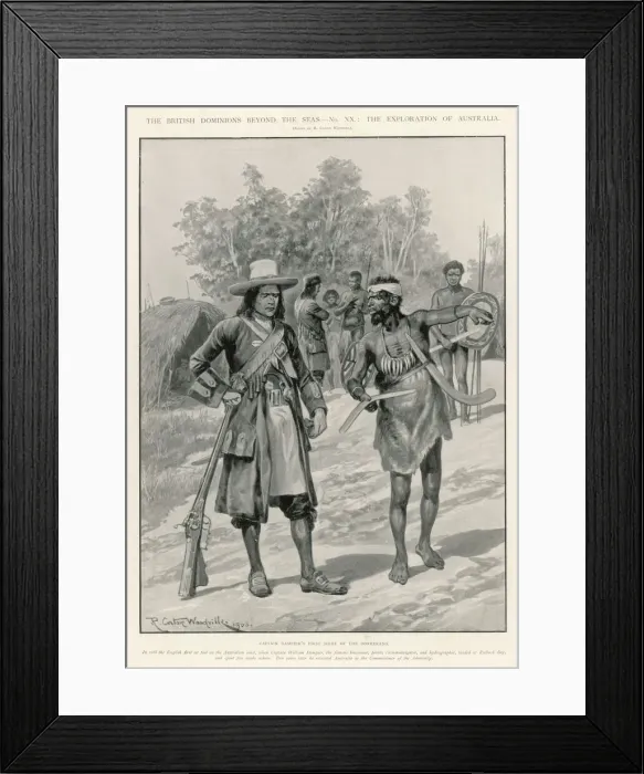 Framed Print : Dampier Shown Boomerang Framed Print : Dampier Shown Boomerang