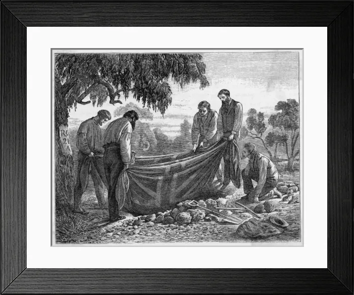 Framed Print : Burke & Wills / Buried Framed Print : Burke & Wills / Buried