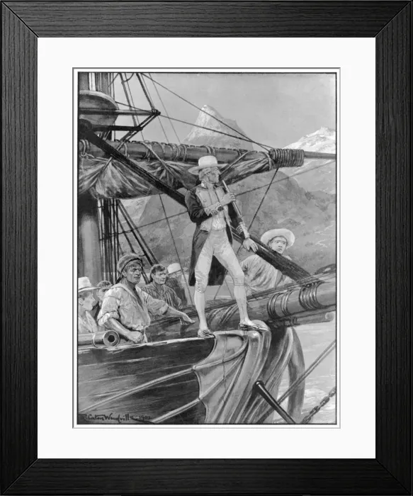 Framed Print : Cook Lands in Nz Framed Print : Cook Lands in Nz