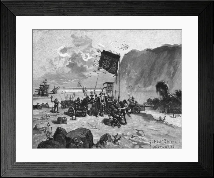 Framed Print : Columbus / Lands / Iln Framed Print : Columbus / Lands / Iln