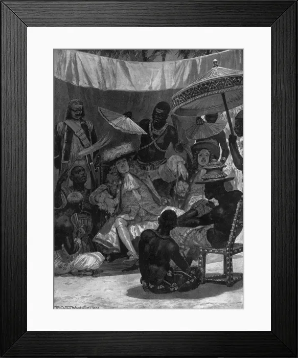 Framed Print : Ghana / Treaty with Ruler Framed Print : Ghana / Treaty with Ruler